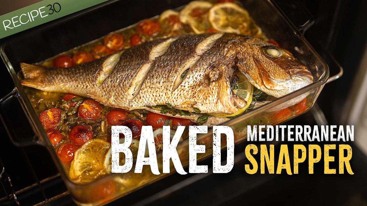 Whole Mediterranean Snapper with Tomatoes and Garlic - Dining and Cooking