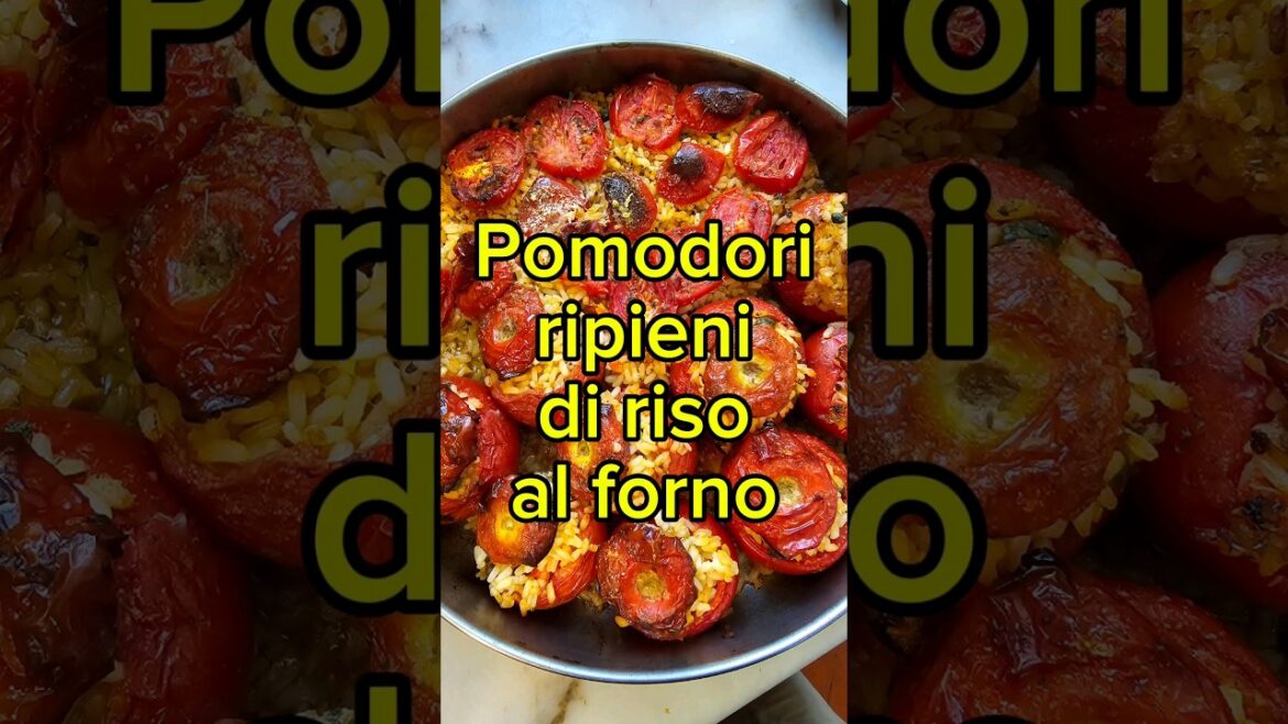 Pomodori ripieni di riso al forno #food #ricette #pugliafood #ricettefacili