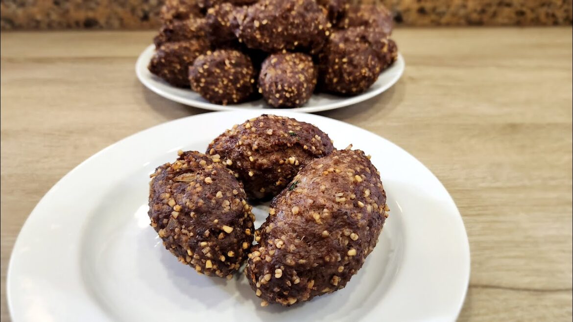 Receta de KIBBE GLUTEN FREE -  Gluten Free Kibbeh Recipe