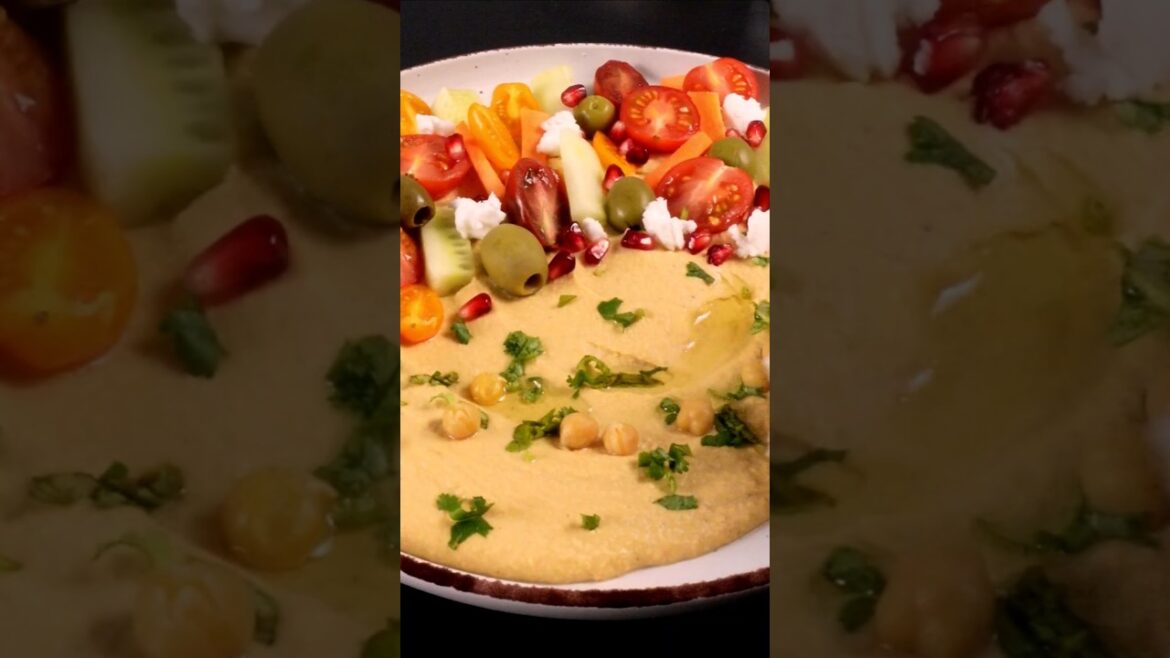 Roasted Capsicum Hummus Recipe #shorts