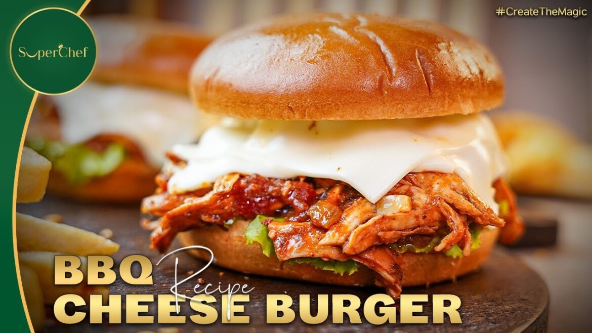 BBQ Chicken Cheese Burger Recipe | Juicy & Flavorful Delight