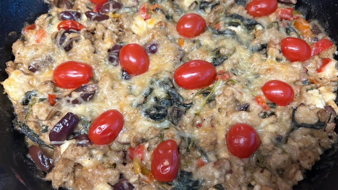 Mediterranean Chicken, Spinach, and Feta Casserole Mediterranean Chicken, Spinach, and Feta Casserole