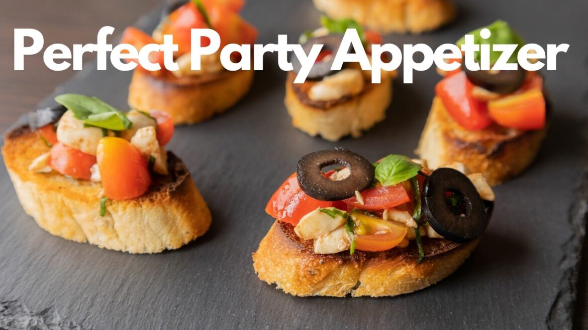 The Best Caprese Bruschetta Recipe | Perfect Party Appetizer Your Guests Will Love!