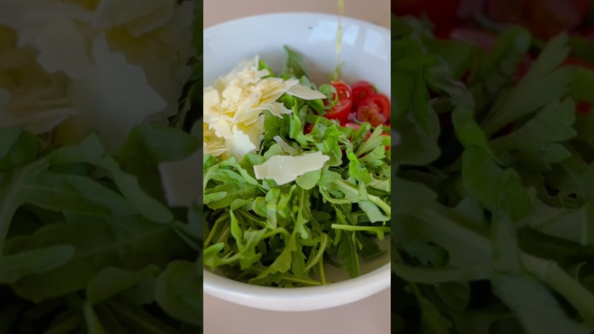 Gluten free Chicken Cutlet Arugula Salad! #recipe #salad #cookiny