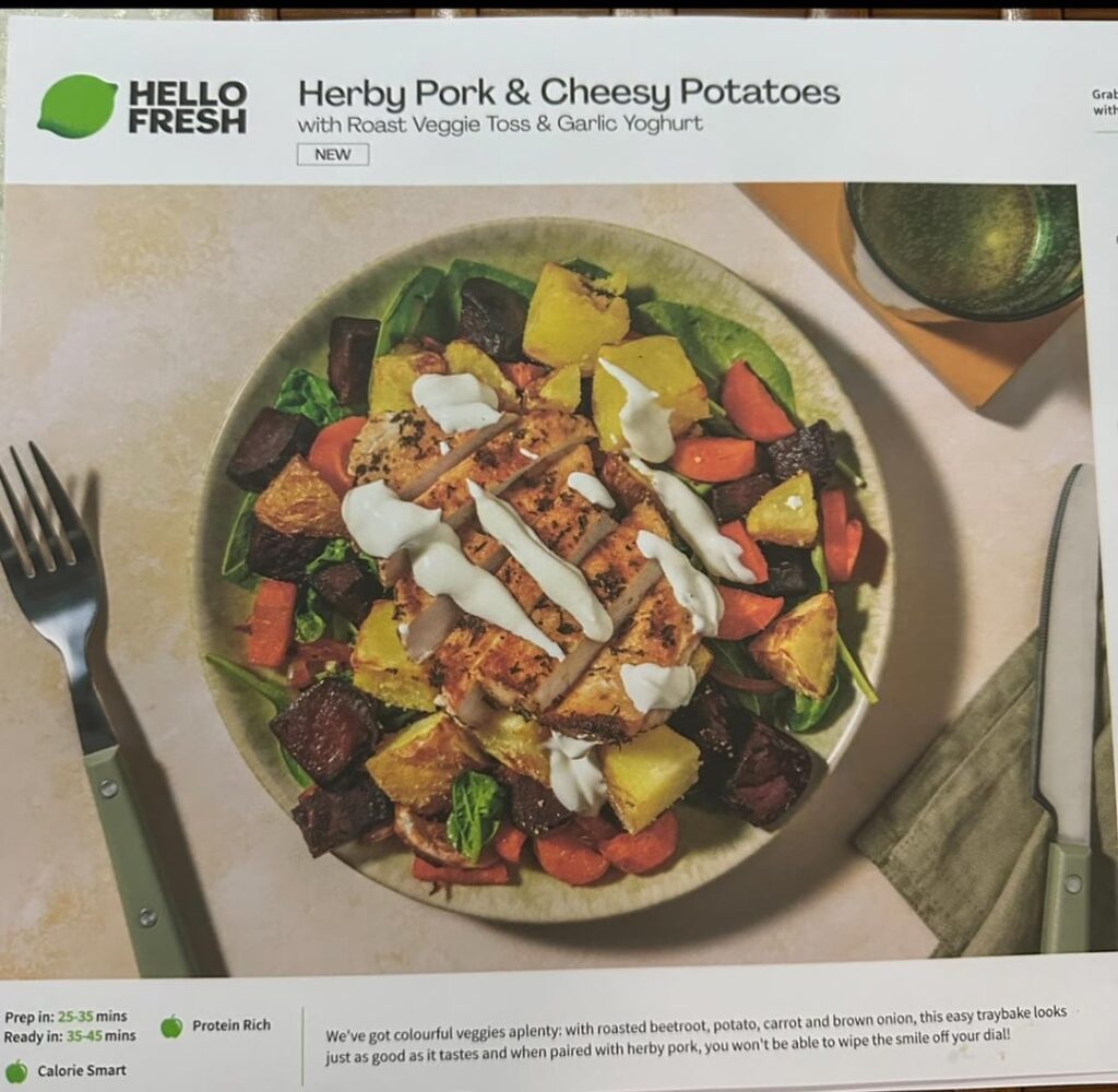 Herby Pork & Cheesy Potatoes