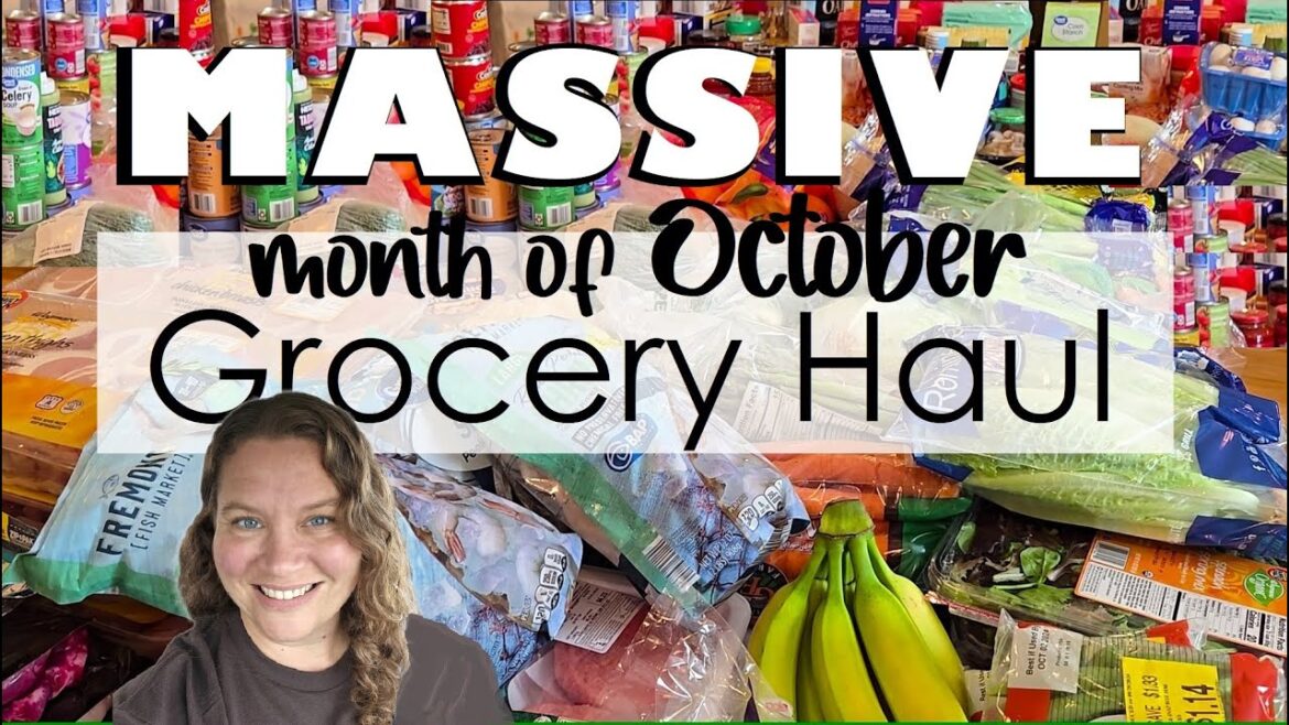 MASSIVE $1,000 monthly Grocery HAUL for our family of 7. Watch what we buy for October.