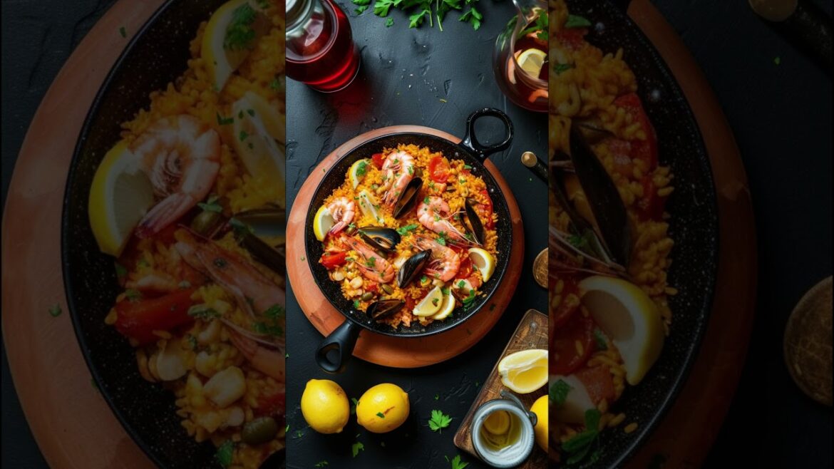Seafood Paella.          #shorts  #food  #recipe