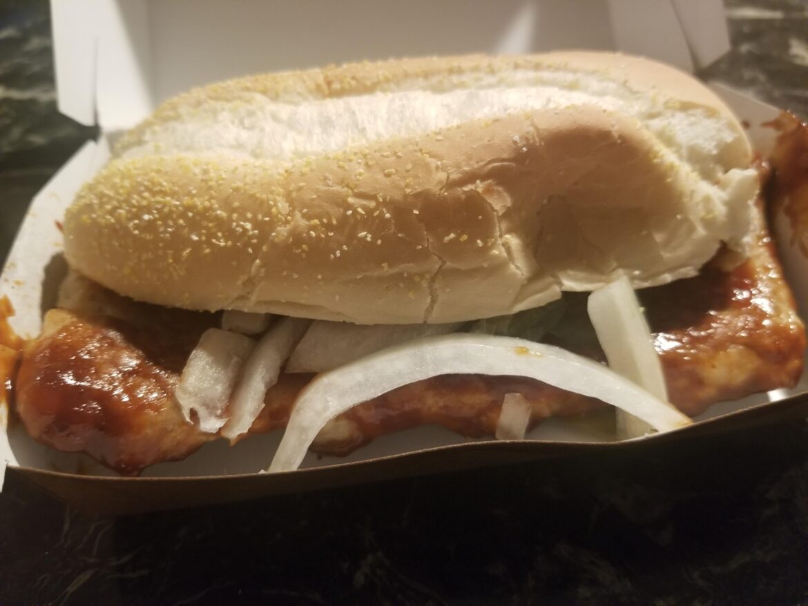 The McRib is back but I forgot to ask for extra onions