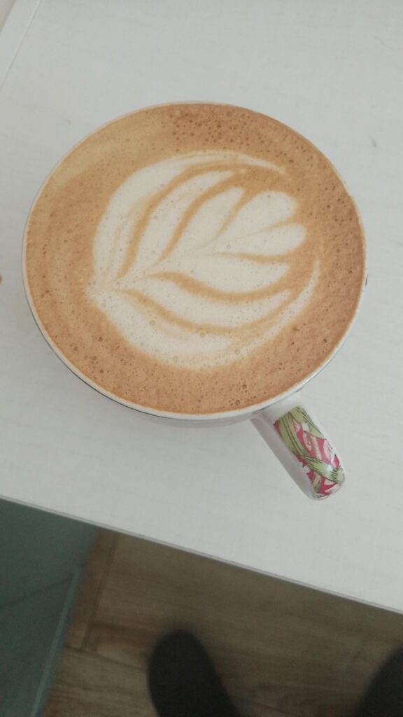 pistachio milk flat white