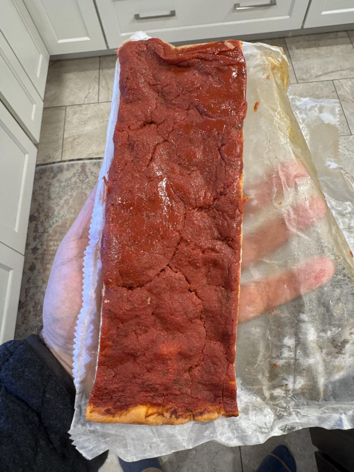 A Rhode Island classic, the pizza strip