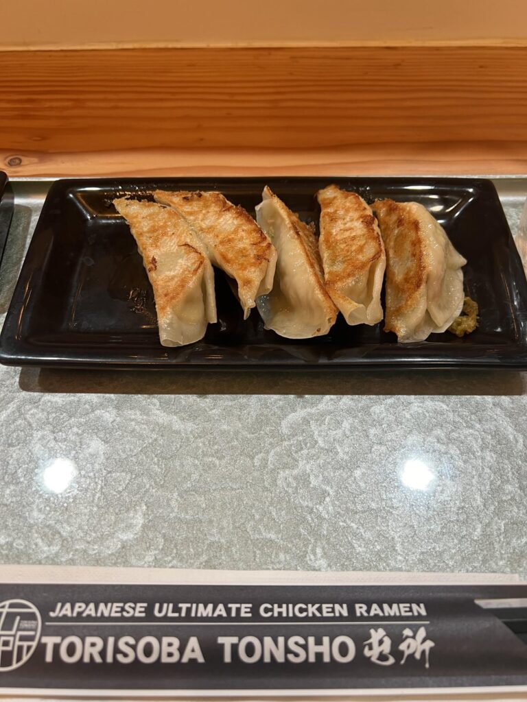 Torisoba Tonsho has very good chicken ramen and gyoza Torisoba Tonsho has very good chicken ramen and gyoza