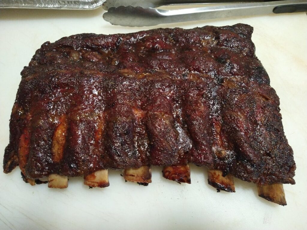 Found a thicker cut rack of beef back ribs at Costco...
