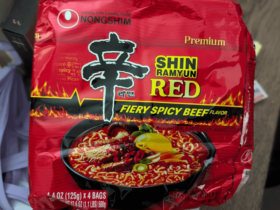 This showed up at my grocey store.  Nice spice with that Shin Red flavor.