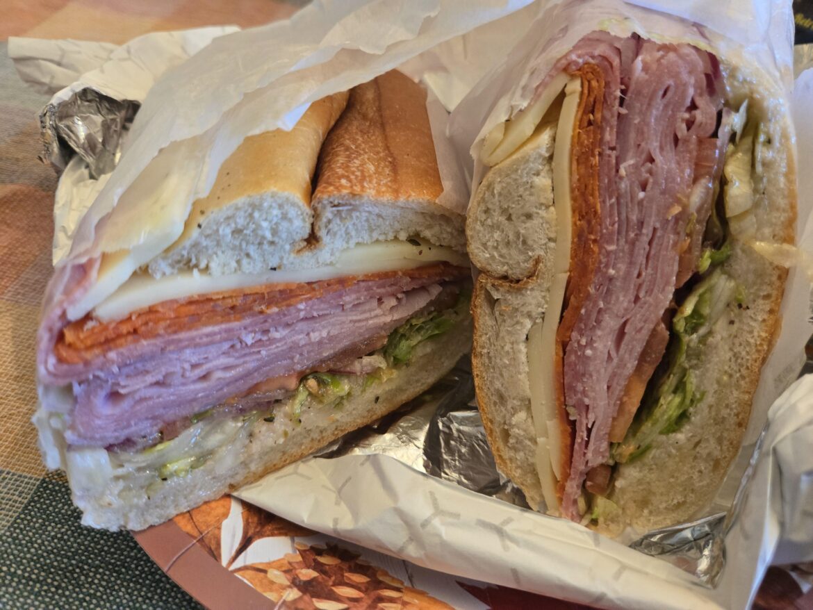 Italian sub from local deli here in New jersey usa