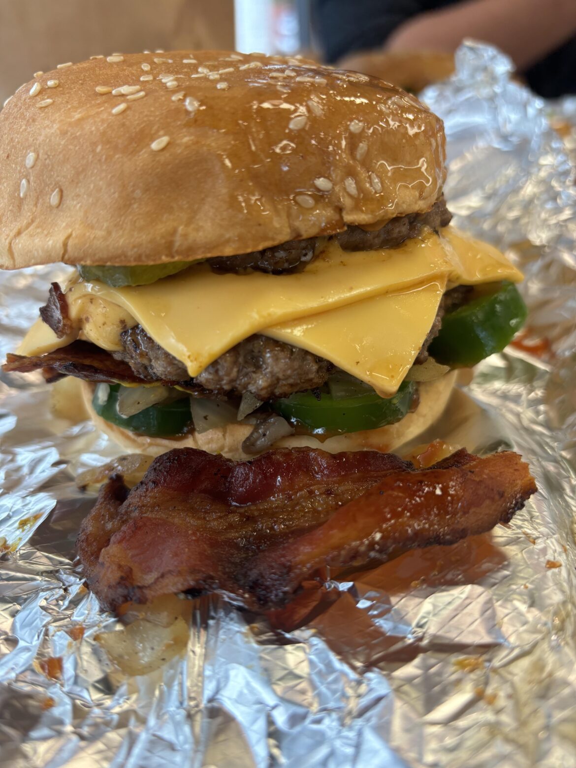 Oops, some of my bacon slipped off…