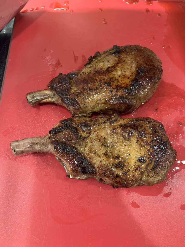 What’s your favorite seasonings and technique for reverse sear pork chops?