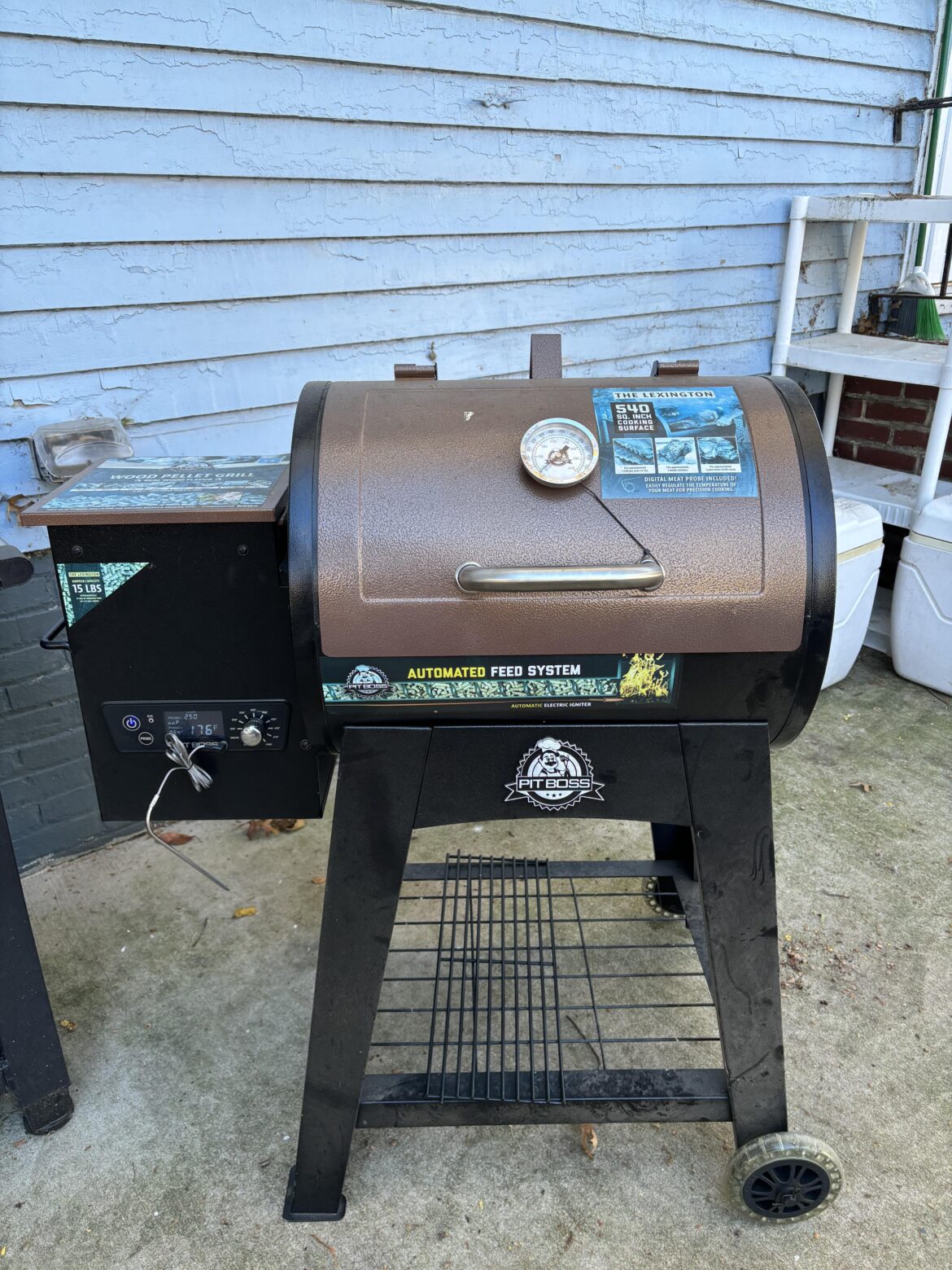 Lexington Pit Boss pellet smoker