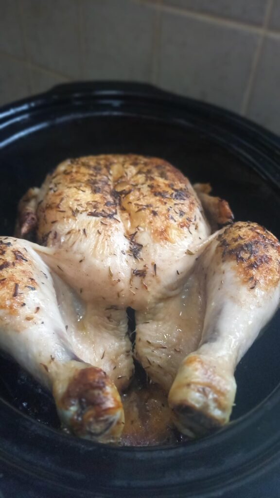 Slow cooked "roast" chicken