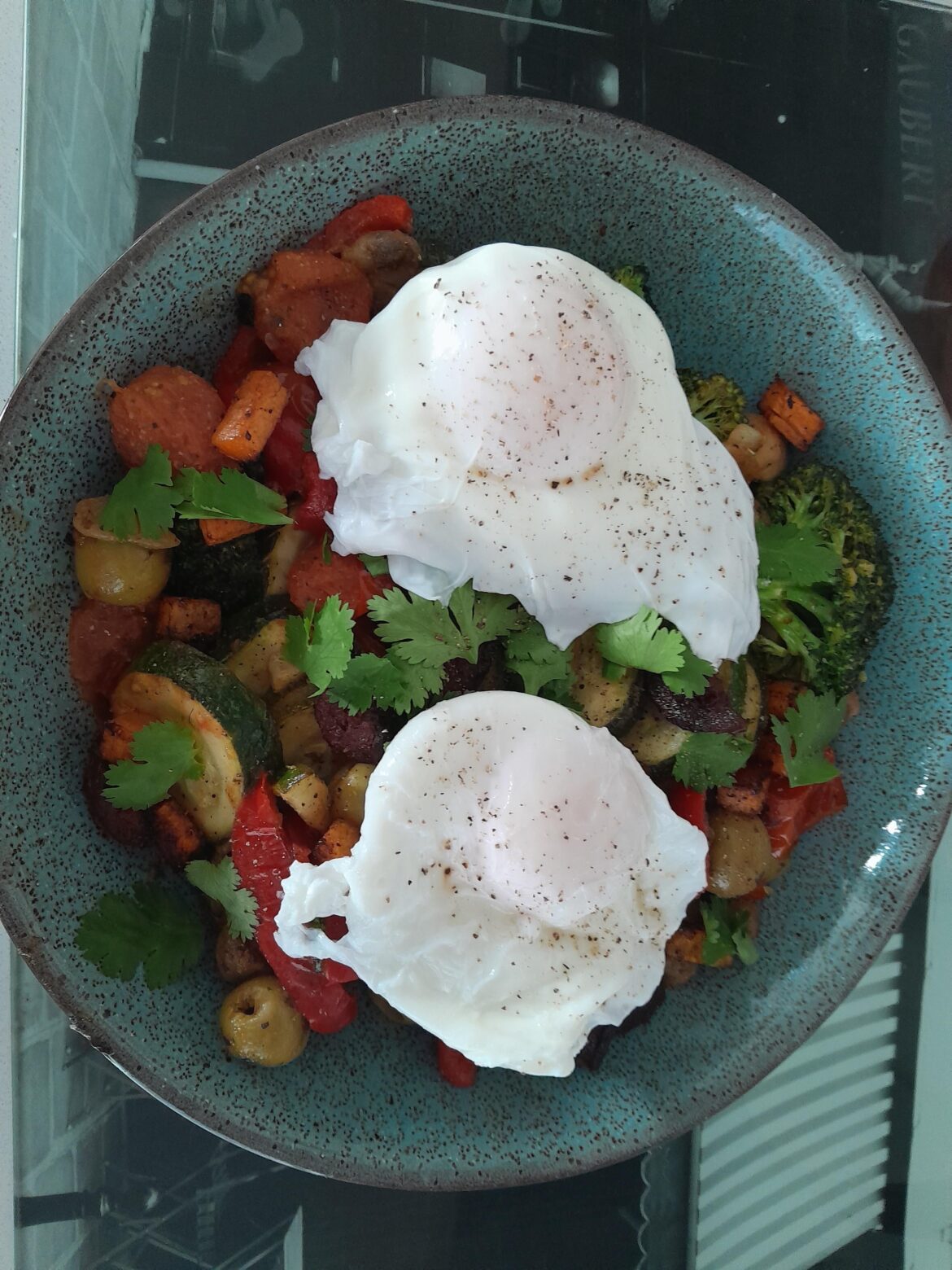 Poached eggs