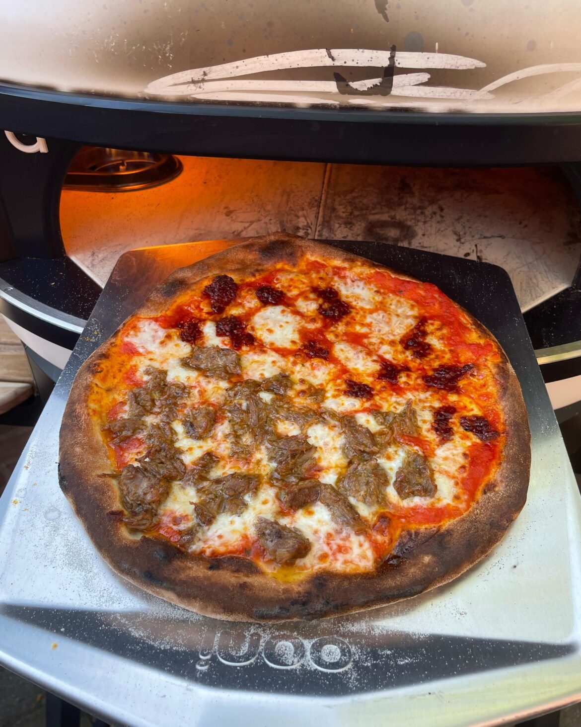 Pizza - Spicy lamb neck and n’duja