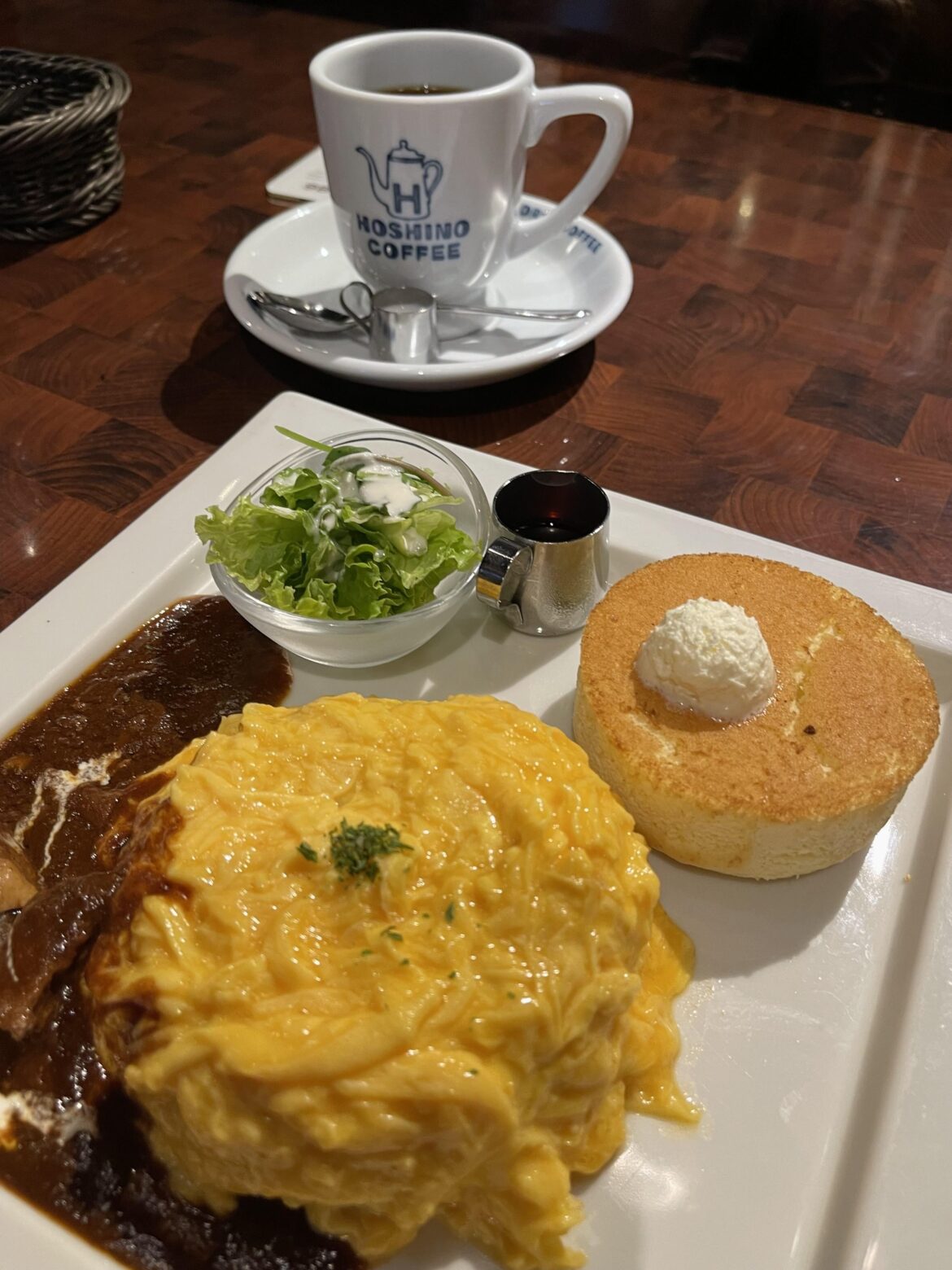 My coffee and food in Japan.