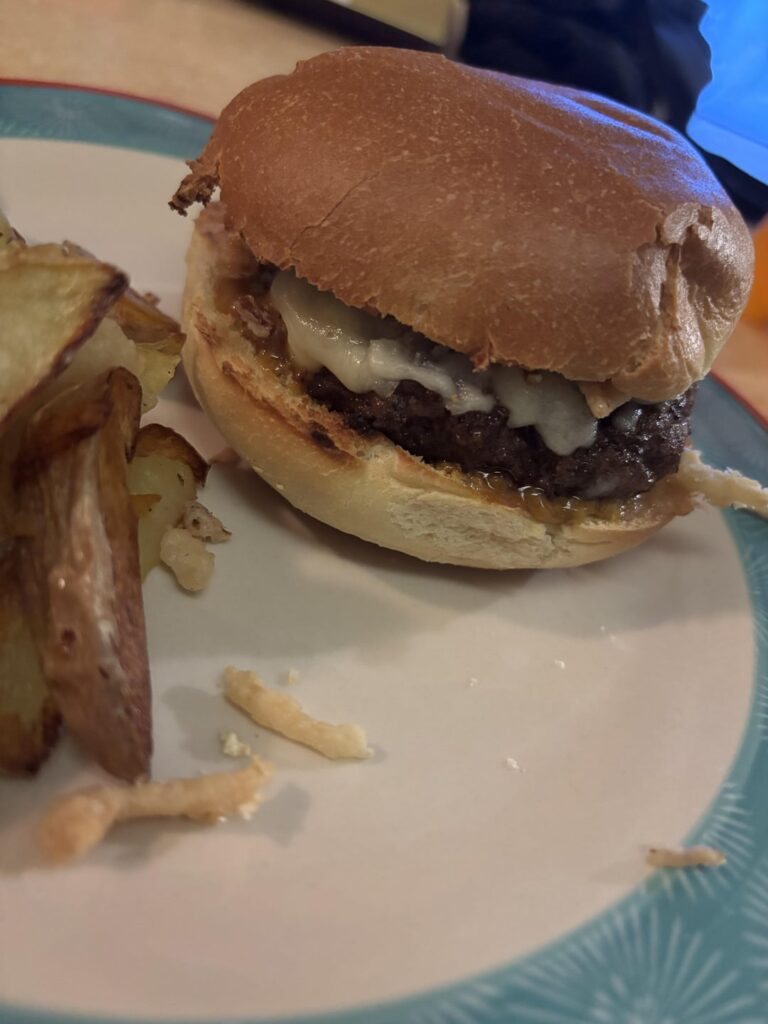 White Cheddar Crunch Burgers