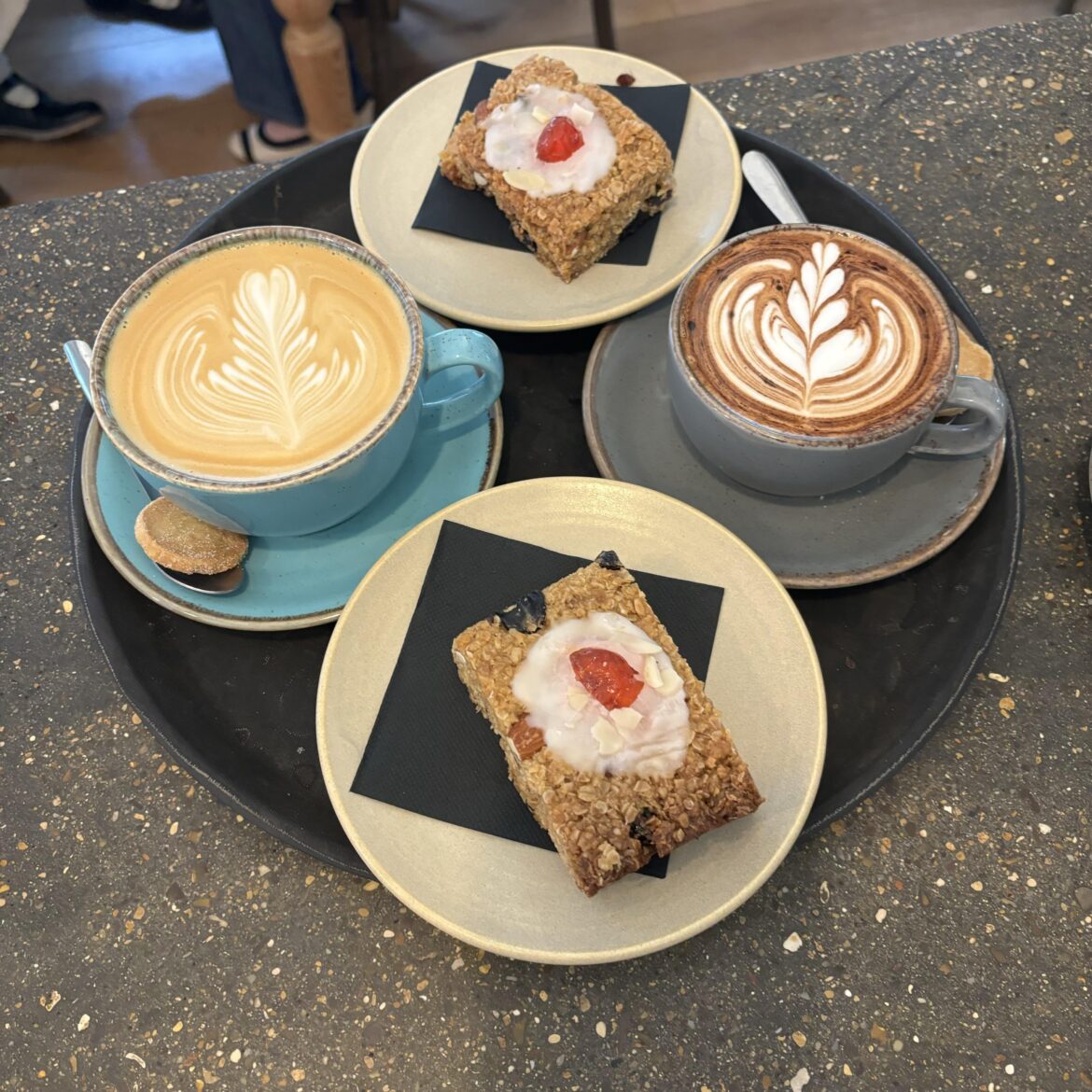 Classic coffee and cake set up from this morning