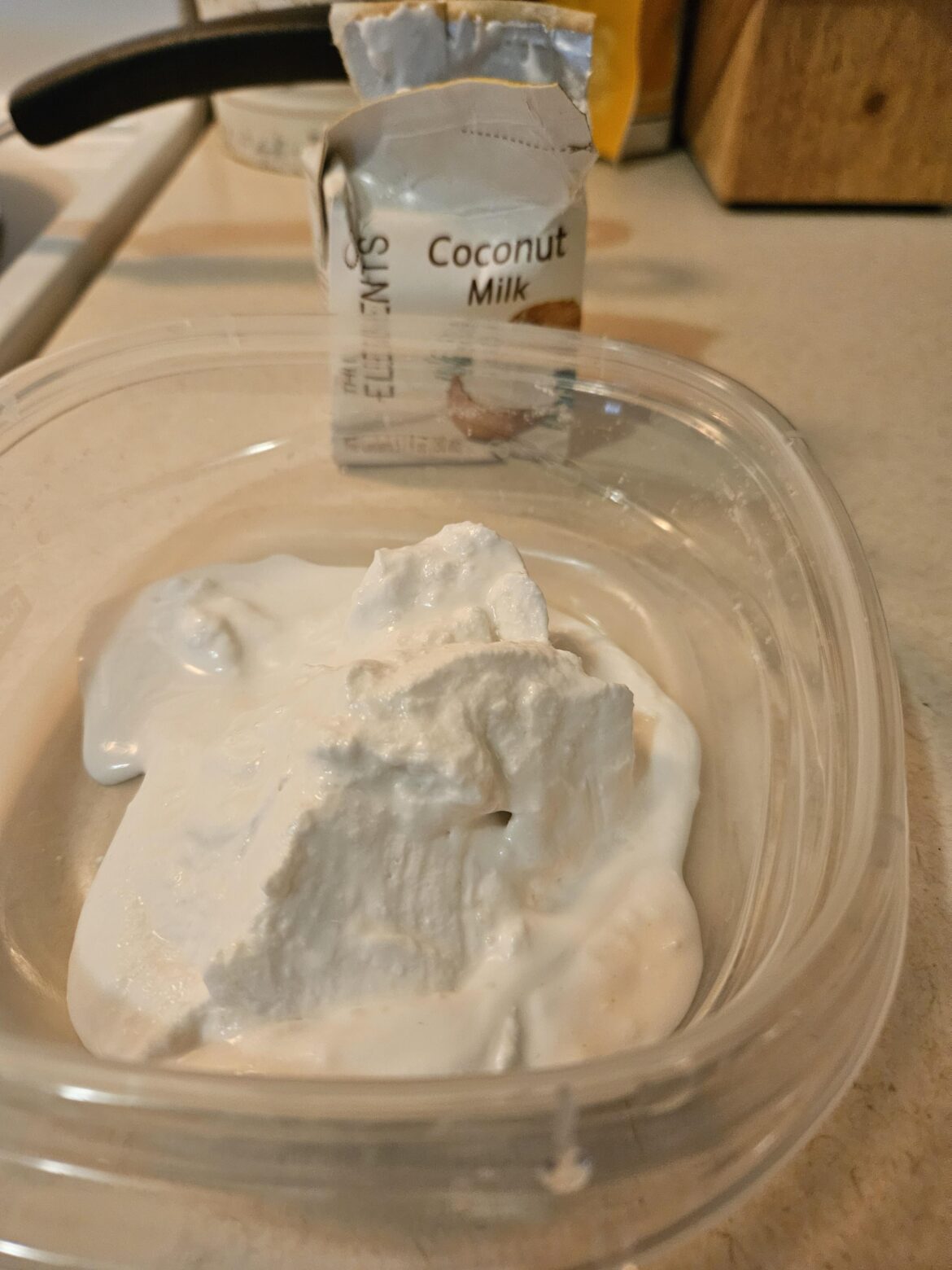 Coconut milk Ireceived yesterday