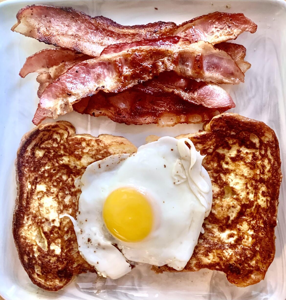 Egg on Babka French Toast