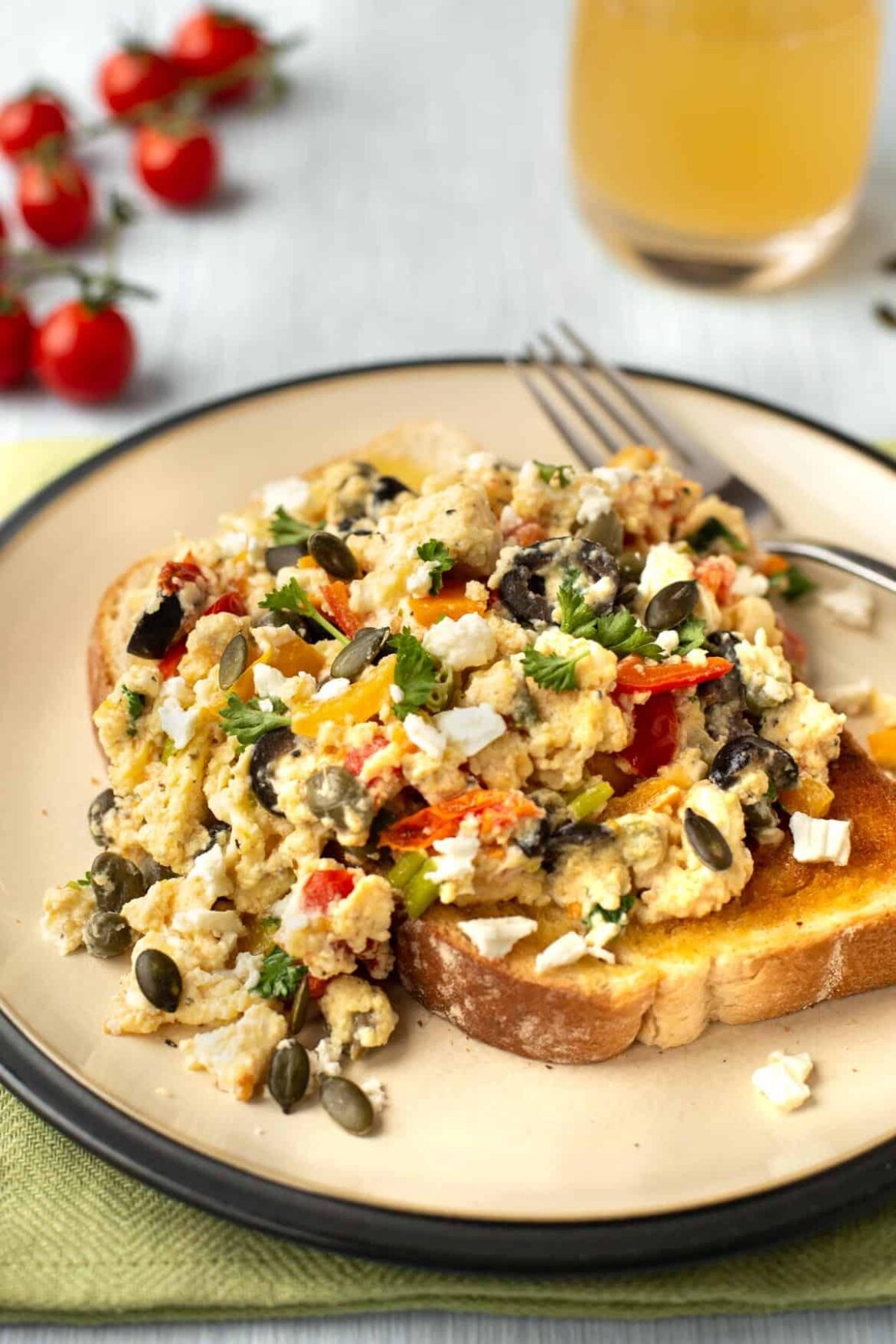 Mediterranean Scrambled Eggs [vegetarian]