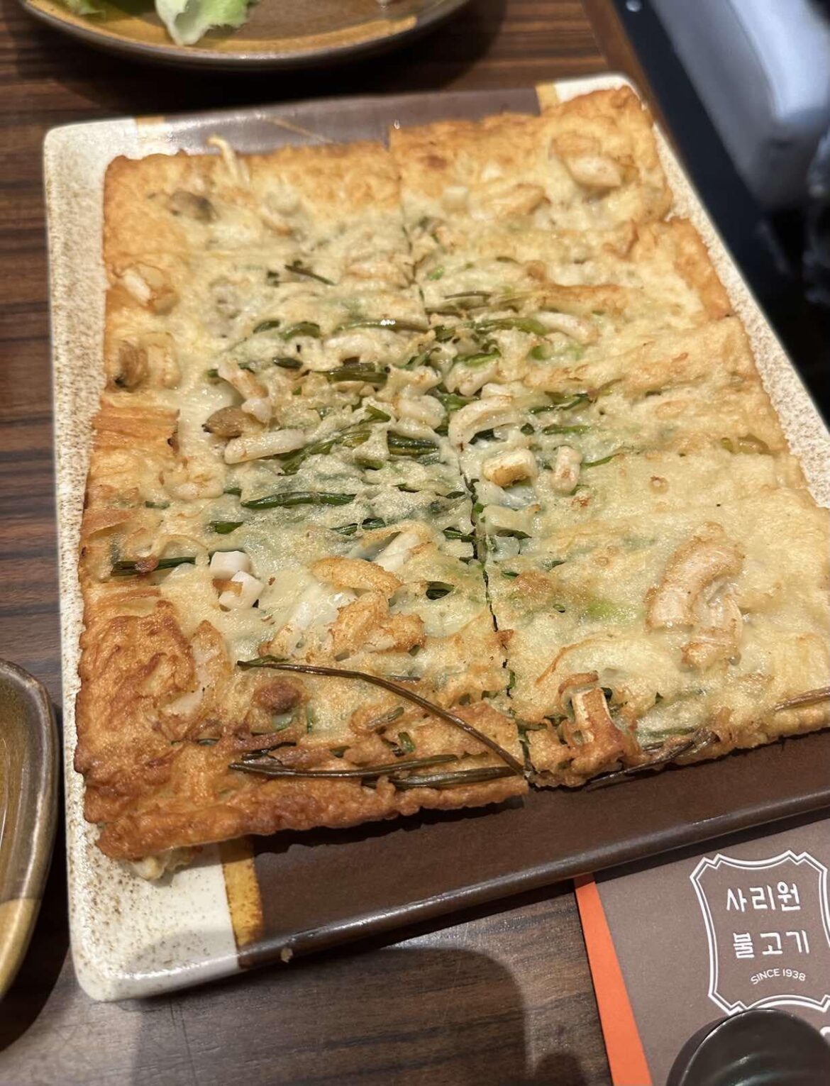 Pajeon that we had - was a bit more crispy than the usual