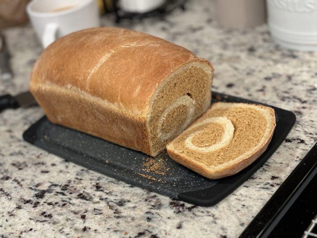 My first marbled loaf!