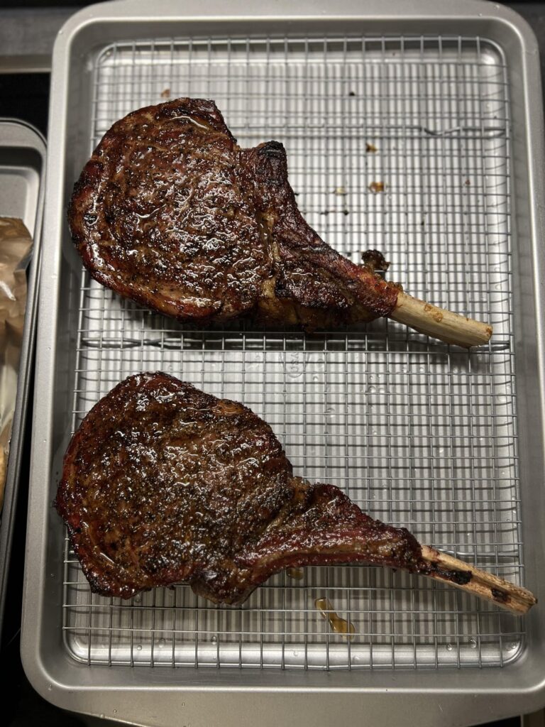 Reverse Sear Cowboy and Wings