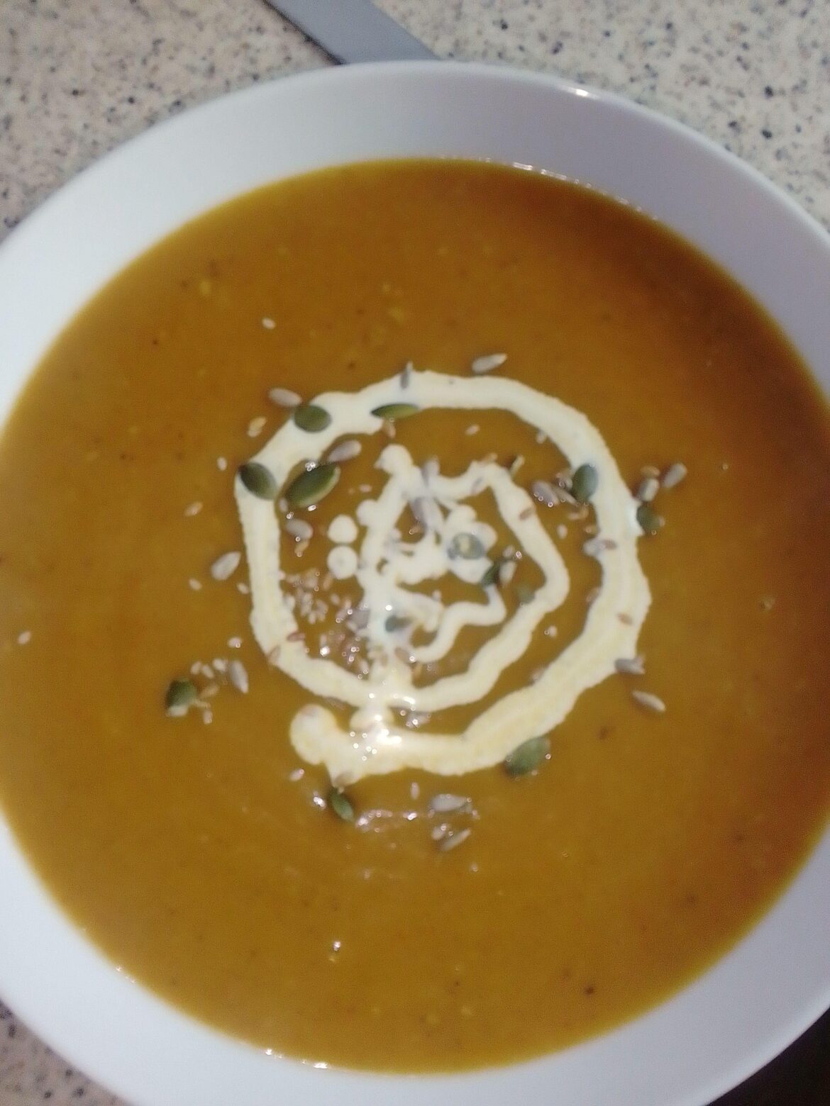 Curried butternut squash soup