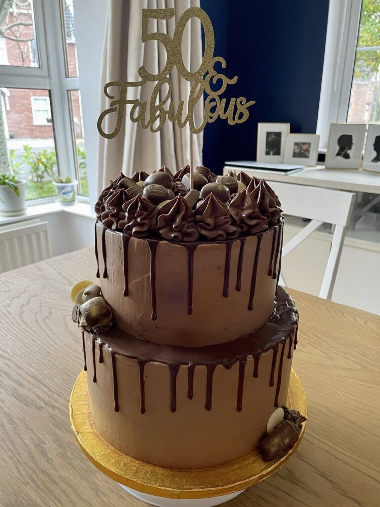 50th birthday chocolate overload cake