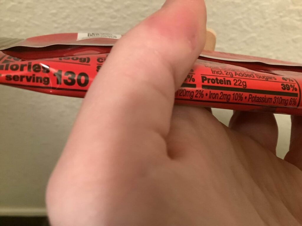 130 calories for 22g of protein, is this accurate?