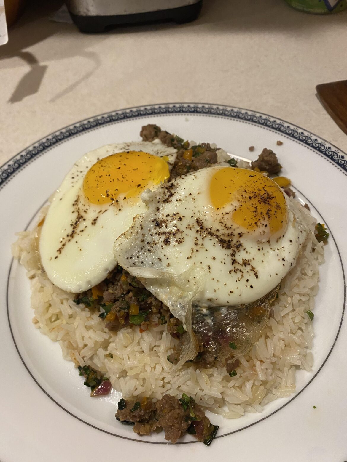 My attempt at Pad Kra Pao