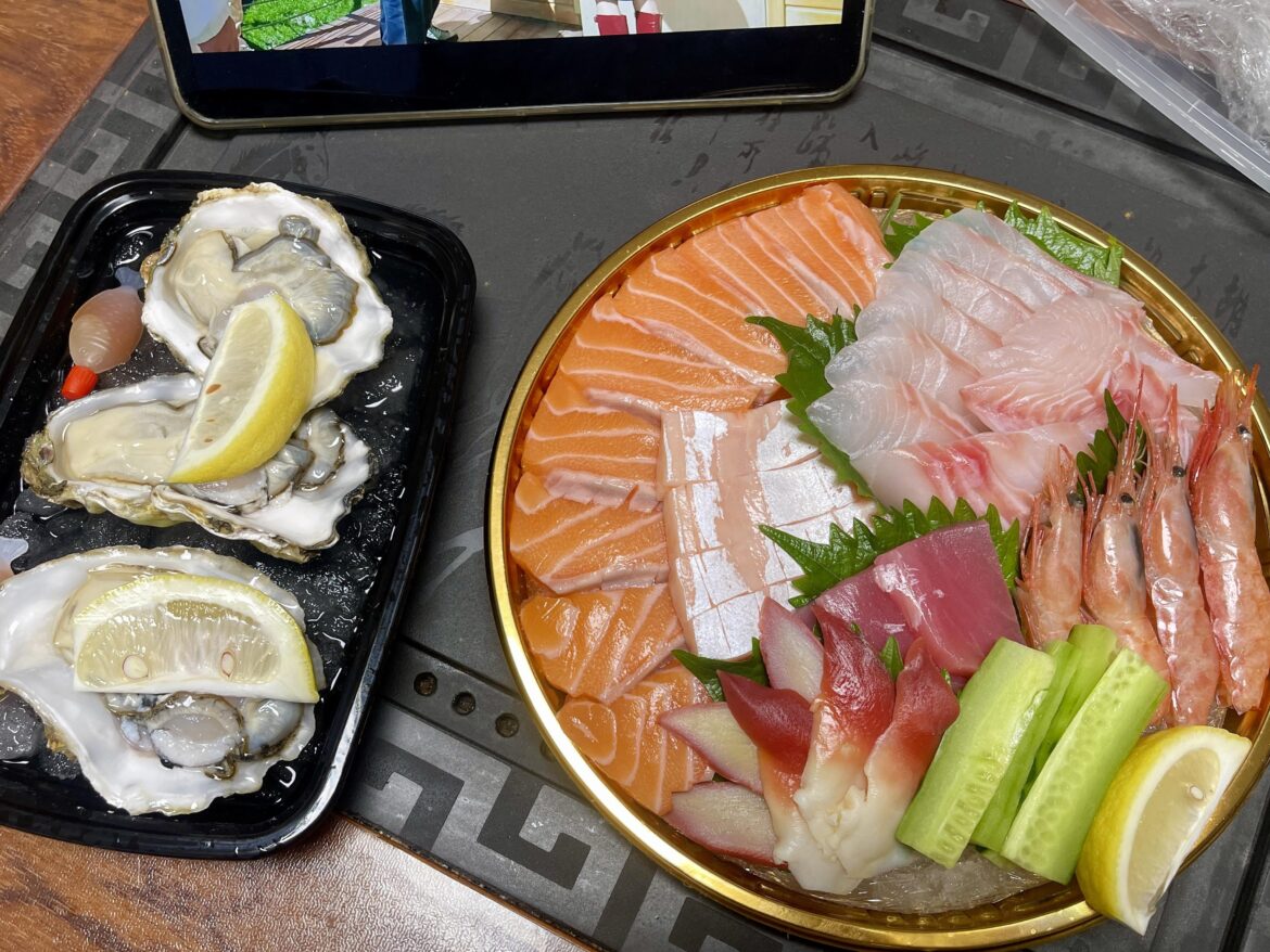 End the day with sashimi