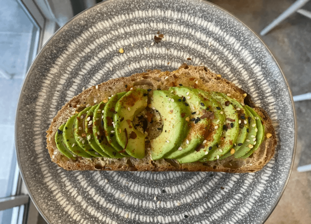 Next time you have avocado on your fresh sourdough, alternate the direction of slicing to create a perfect egg holder