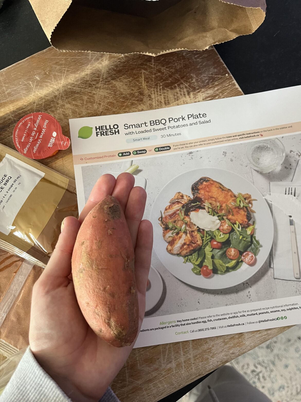 Smart bbq pork plate