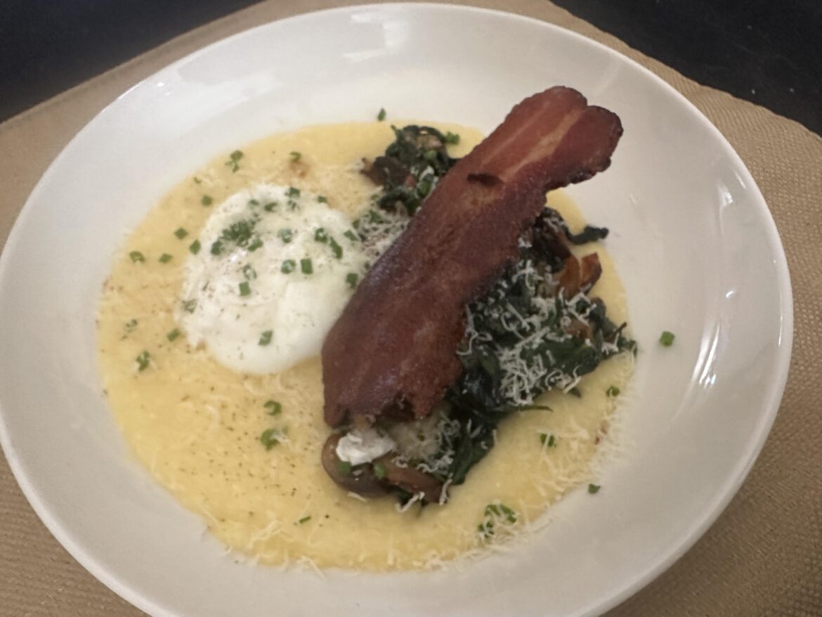 Polenta and Poached egg