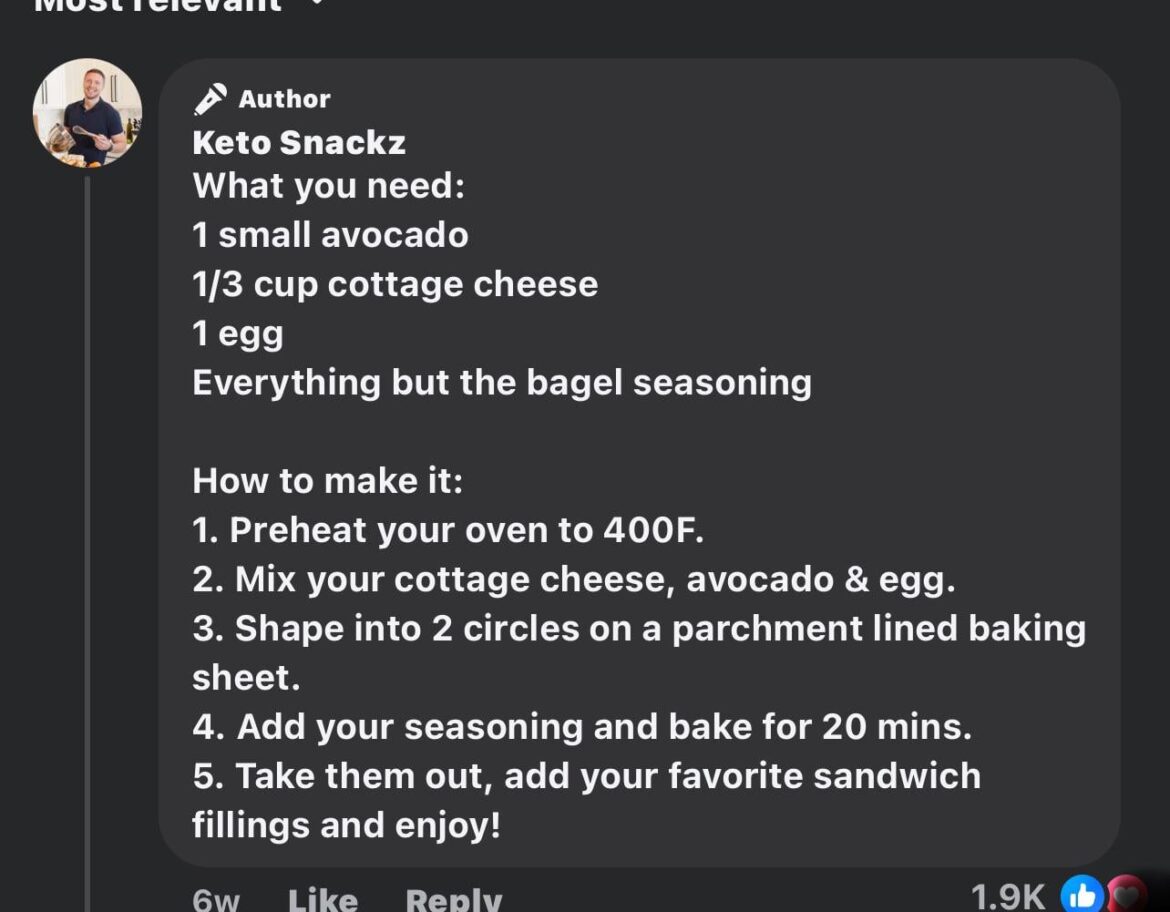 Tips on modification of recipe