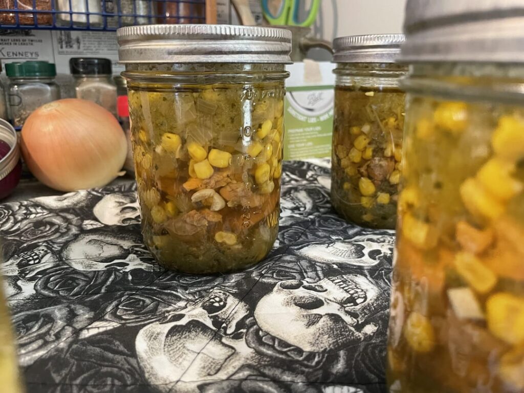 Aztec Chicken Soup (Ball Recipe) ... consistently have a higher seal failure with this recipe, no idea why?