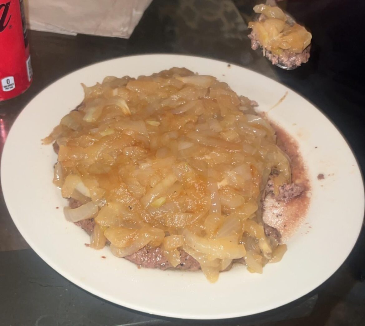 Thoughts on my buddy’s “onion burger”?