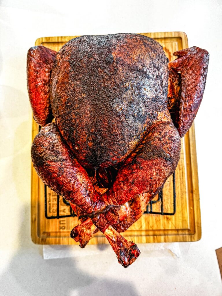 This baby is ready to be cut open after a good rest.