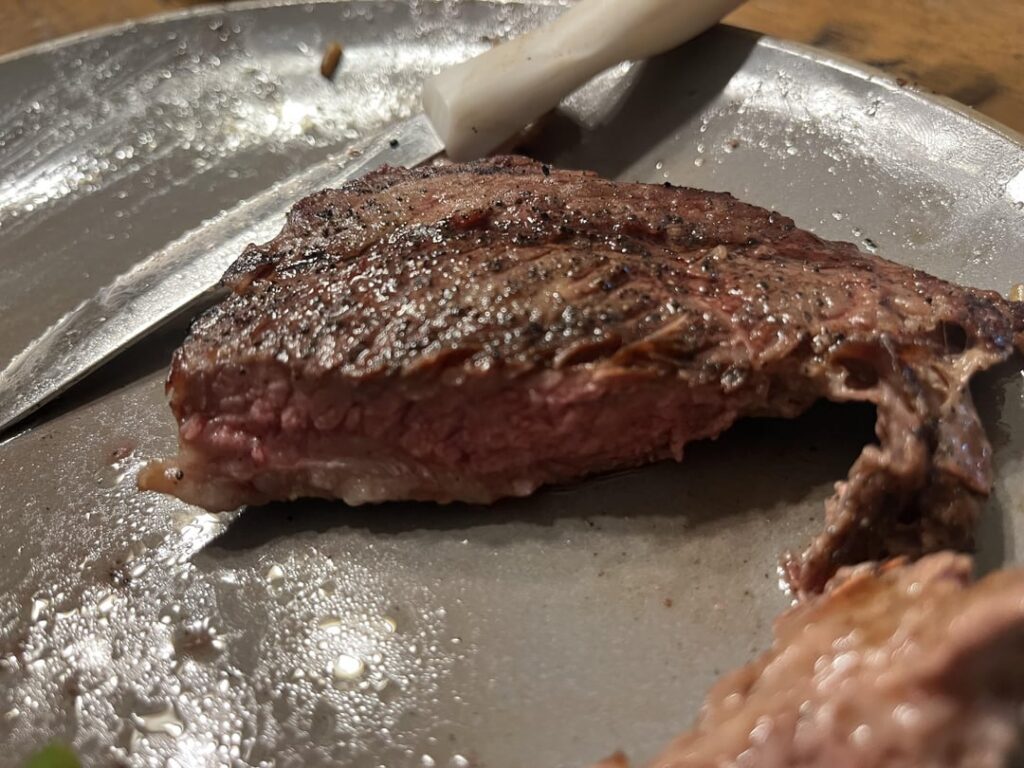 “Charcoal steak”