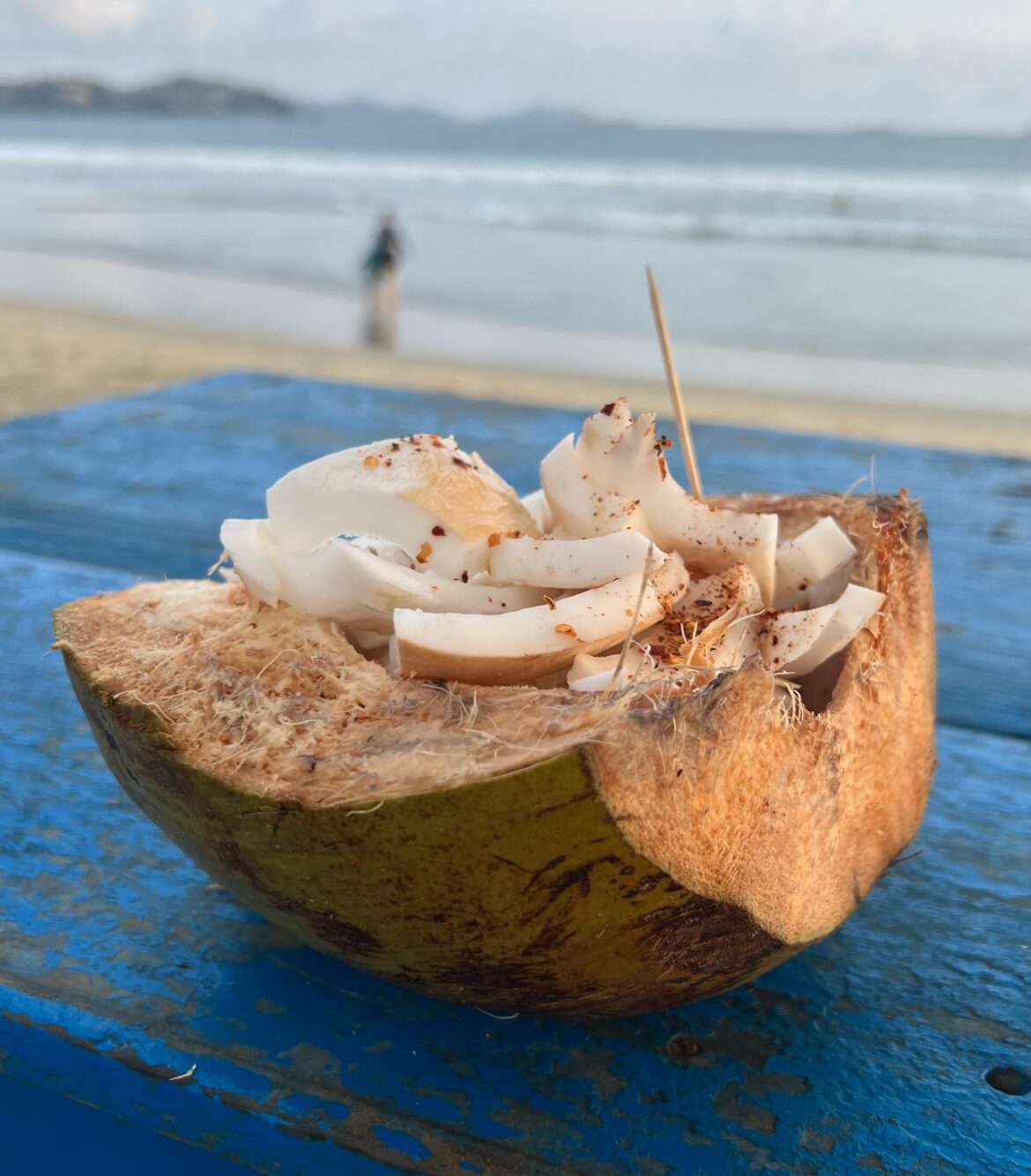 Coco con limón y chile