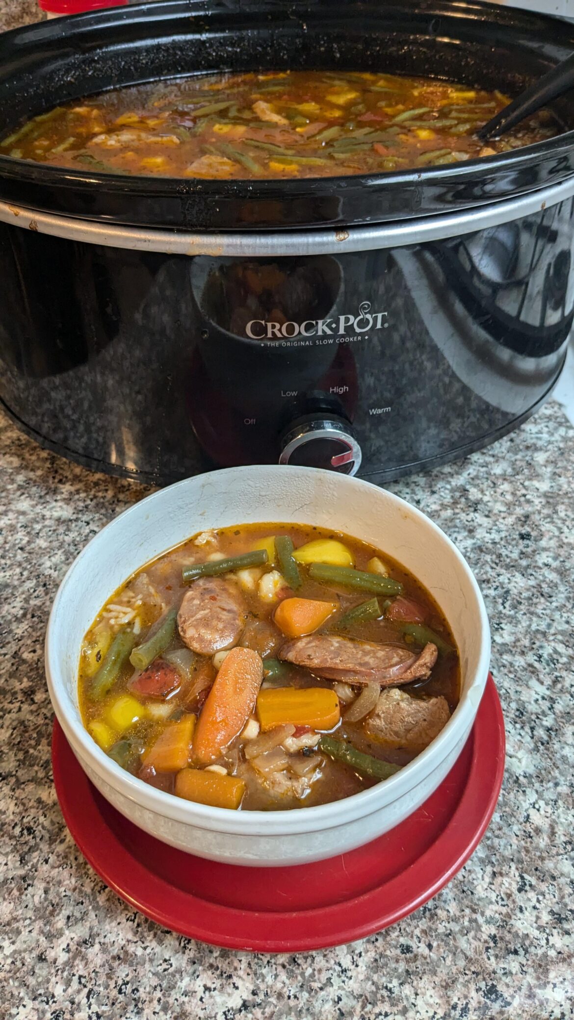 The "oh no I have a bunch of food that's about to go off" soup