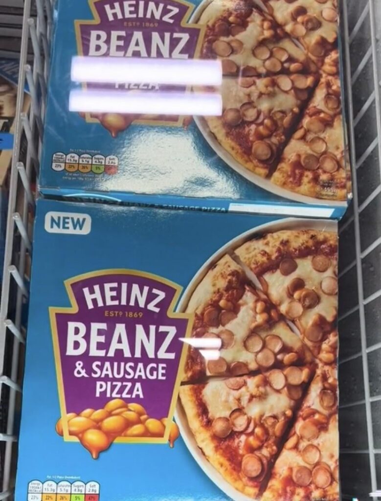 Heinz Bean and Sausage Pizza