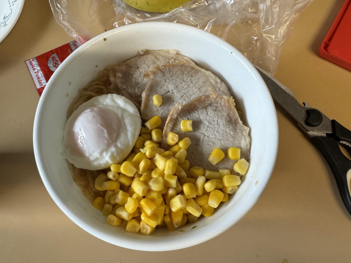 I poached an egg right for the first time! I can finally graduate from fried eggs on my ramen!